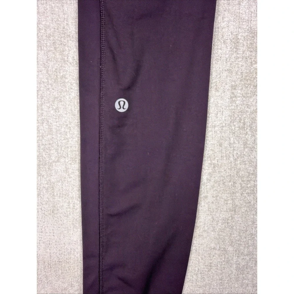 Lululemon Women's Leggings Size 4 Burgandy with Pockets High Rise Ankle - Picture 15 of 16